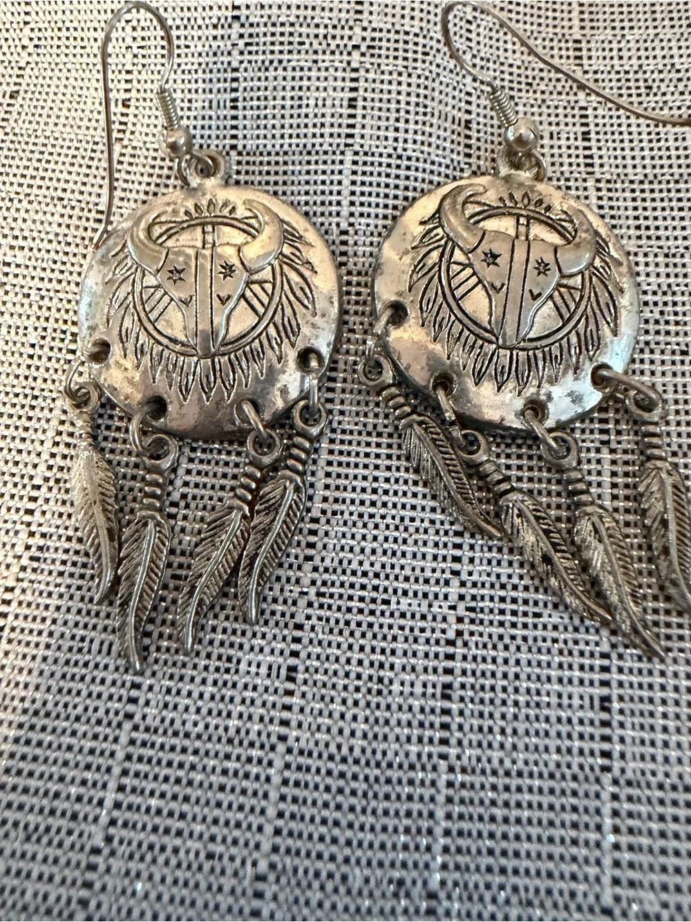 Four Pair Southwestern Style Earrings